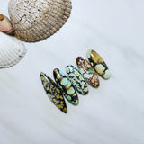 Large Mixed Surfboard Treasure Mountain Turquoise, Set of 5 Background