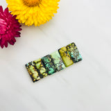 Medium Mixed Bar Mixed Turquoise, Set of 6 Background