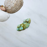 Medium Sea Green Petal Crescent Lake Variscite, Set of 4 Background