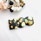 Medium Light Yellow Mixed Treasure Mountain Turquoise, Set of 3 Background