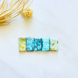 Medium Mixed Bar Mixed Turquoise, Set of 5 Background