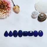 Small Deep Blue Mixed Lapis Lazuli, Set of 8 Background