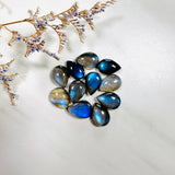 10x14mm Teardrop Labradorite, Set of 4