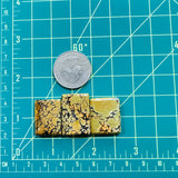 Medium Royal Orange Bar Treasure Mountain Turquoise, Set of 3 Dimensions