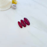 Large Red Oval Rosarita, Set of 3 Background