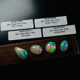 Authentic Ethiopian Mixed Opal Cabochons, set of 4