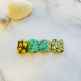 Medium Mixed Barrel Mixed Turquoise, Set of 4 Background