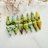 Medium Mixed Teardrop Mixed Turquoise, Set of 14 Background