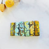 Large Mixed Bar Mixed Turquoise, Set of 6 Background