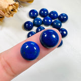 12x12mm Round Lapis Lazuli, Set of 2