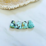 Medium Mixed Freeform Mixed Turquoise, Set of 4 Background