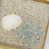 5x5mm Sky Blue Triangle Topaz, Set of 16 Background