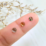 4x4mm Round Tourmaline, Set of 6