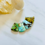 Large Mixed Freeform Mixed Turquoise, Set of 4 Background