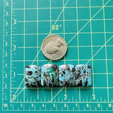 Medium Ocean Blue Barrel Yungai Turquoise, Set of 4 Dimensions