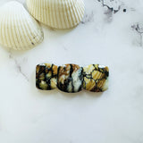 Large Royal Orange Barrel Purple Lavender Variscite, Set of 3 Background