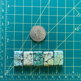 Medium Mixed Bar Wild Horse Turquoise, Set of 5 Dimensions