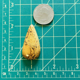 Large Royal Orange Teardrop Treasure Mountain Turquoise Dimensions