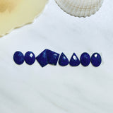 Small Deep Blue Mixed Lapis Lazuli, Set of 8 Background
