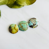 Medium Mixed Round Mixed Turquoise, Set of 3 Background