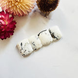Small White Barrel White Buffalo Dolomite, Set of 4 Background