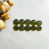 Medium Swamp Green Round Rosarita, Set of 10 Background