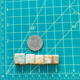 Medium Sky Blue Square Royston Turquoise, Set of 5 Dimensions