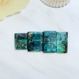 Large Deep Blue Bar Crescent Lake Variscite, Set of 4 Background