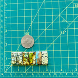 Medium Mixed Bar Mixed Turquoise, Set of 6 Dimensions