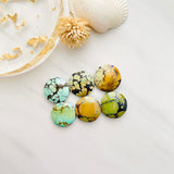 Medium Mixed Round Mixed Turquoise, Set of 6 Background