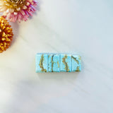 Large Sky Blue Bar Sand Hill Turquoise, Set of 4 Background