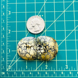 L25 x W29 x H7 Royal Orange Half Moon Purple Lavender Variscite, Set of 2 Dimensions