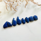 Small Deep Blue Mixed Lapis Lazuli, Set of 8 Background