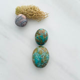 Large Sea Green Nugget Treasure Mountain, Set of 2 Dimensions