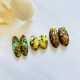 Large Mixed Mixed Mixed Turquoise, Set of 6 Background
