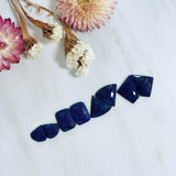 Small Deep Blue Mixed Lapis Lazuli, Set of 8 Background