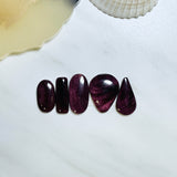 Medium Purple Mixed Spiny Oyster, Set of 5 Background