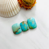 Medium Sky Blue Barrel Treasure Mountain Turquoise, Set of 3 Background