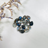 6x8mm Teardrop Labradorite, Set of 2