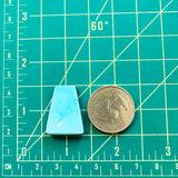 Medium  Sky Blue Trapezoid Sleeping Beauty Turquoise Dimensions