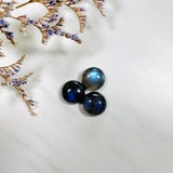 11x11mm Round Labradorite, Set of 1