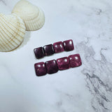 Small Purple Barrel Spiny Oyster, Set of 8 Background