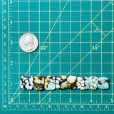 Medium Mixed Barrel Mixed Turquoise, Set of 8 Dimensions