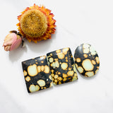 Large Royal Orange Mixed Treasure Mountain Turquoise, Set of 3 Background