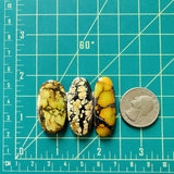 Large Earth Brown Surfboard Treasure Mountain Turquoise, Set of 3 Dimensions