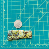 Large Royal Orange Bar Treasure Mountain Turquoise, Set of 4 Dimensions