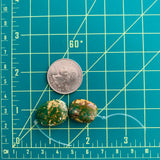 Small Deep Green Nugget Bamboo Mountain, Set of 2 Extra