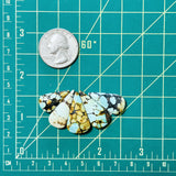 Medium Mixed Teardrop Mixed Turquoise, Set of 5 Dimensions