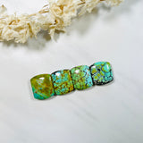 Medium Royal Orange Barrel Mixed Turquoise, Set of 4 Background