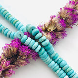 Small Faint Blue Rondelle Yungai, Set of 130 Background